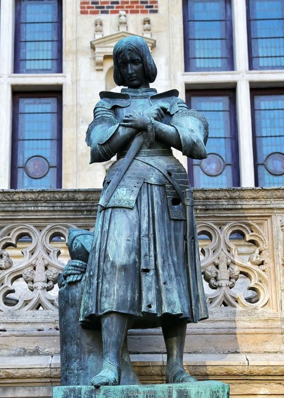 Statue de Jeanne d'Arc, hôtel Groslot, Orléans
