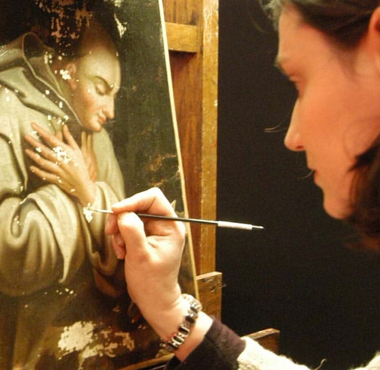 Artisanat d'art à Orléans : restauration de tableaux Atelier Catherine Bernard